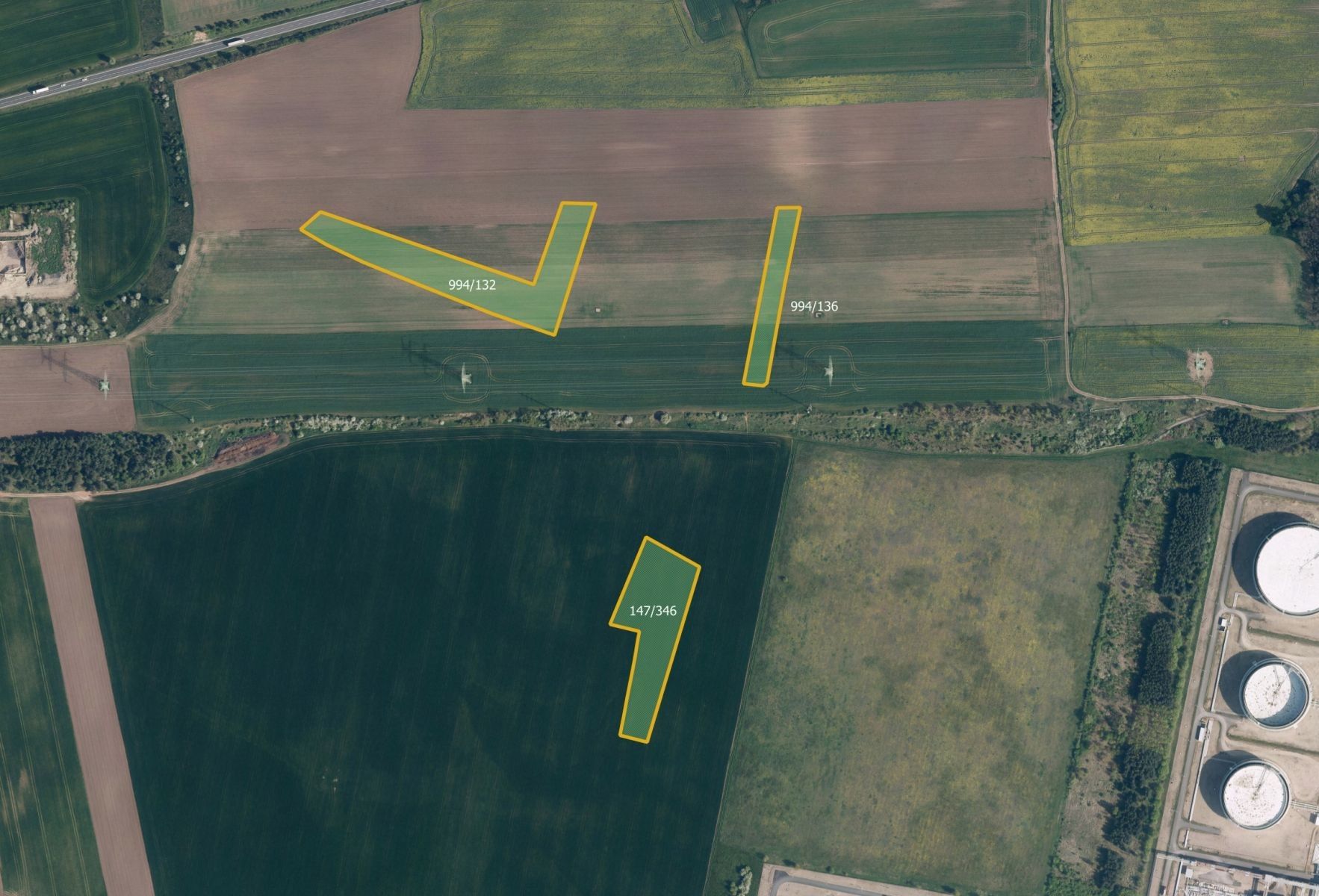 Zemědělské pozemky, Uhy