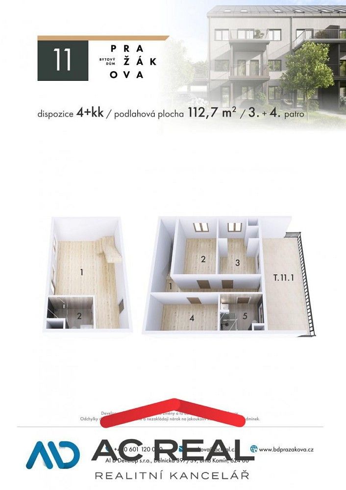 4+kk, Brno - Horní Heršpice, okres Brno-město, Jihomoravský kraj, 113 m² - 2