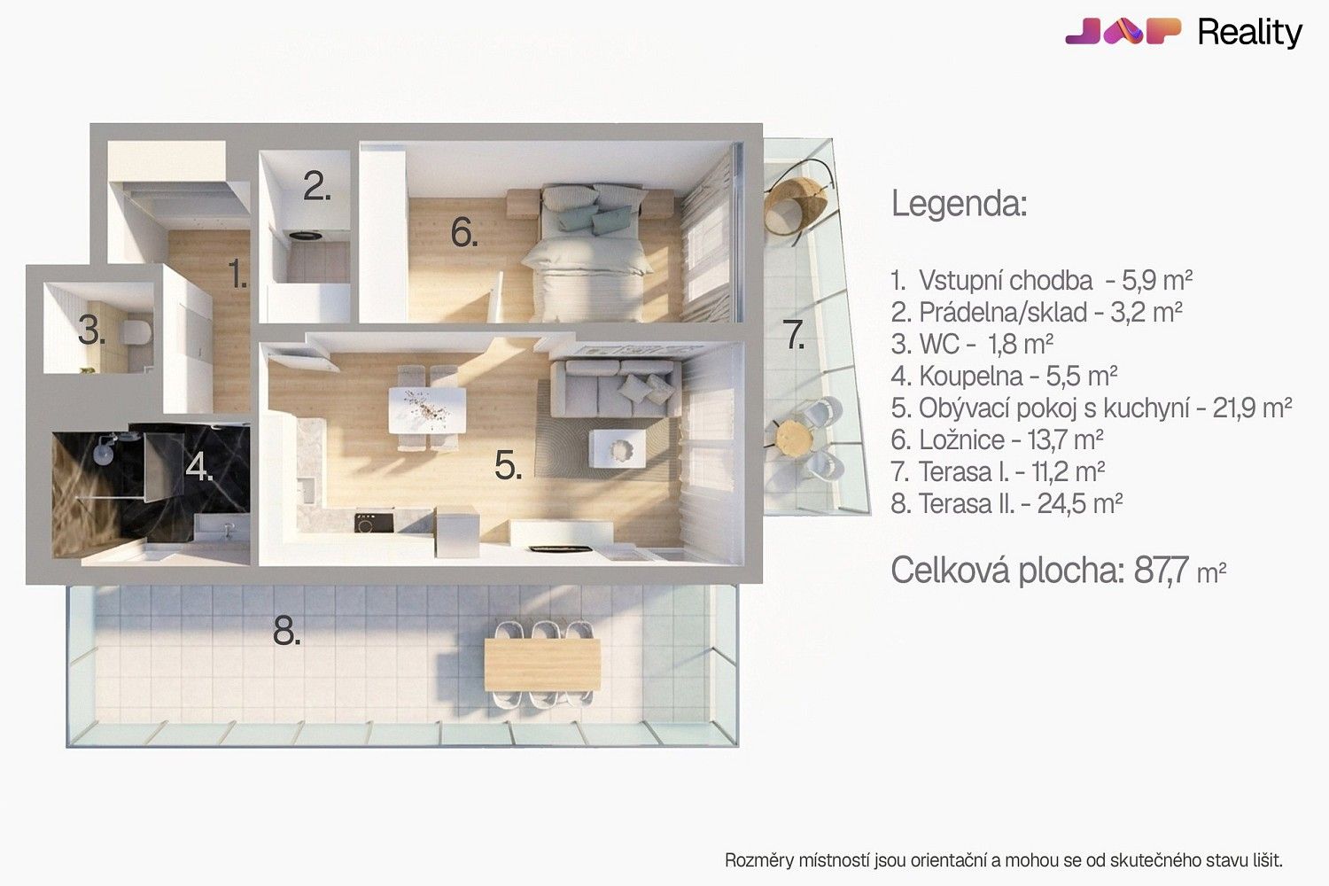 Byt 2+kk · 54 m² · Komárovská, Brno - Komárov - 4