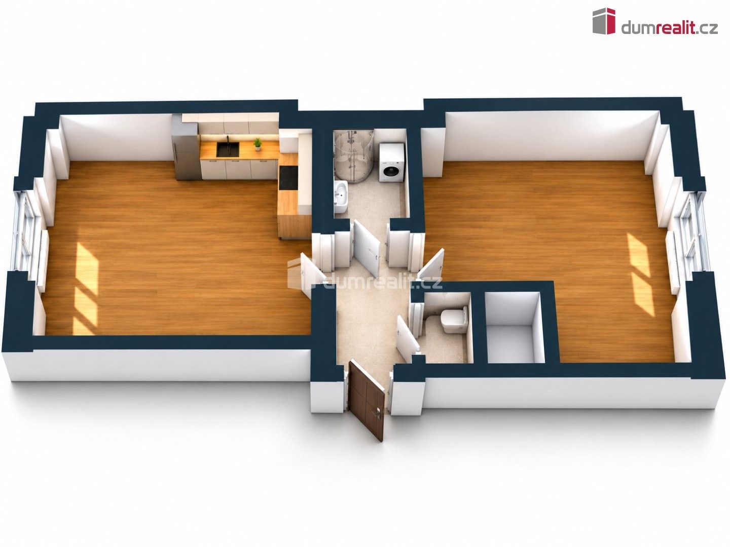 Byt 2+kk · 50 m² · Plzeňská, Praha - 4