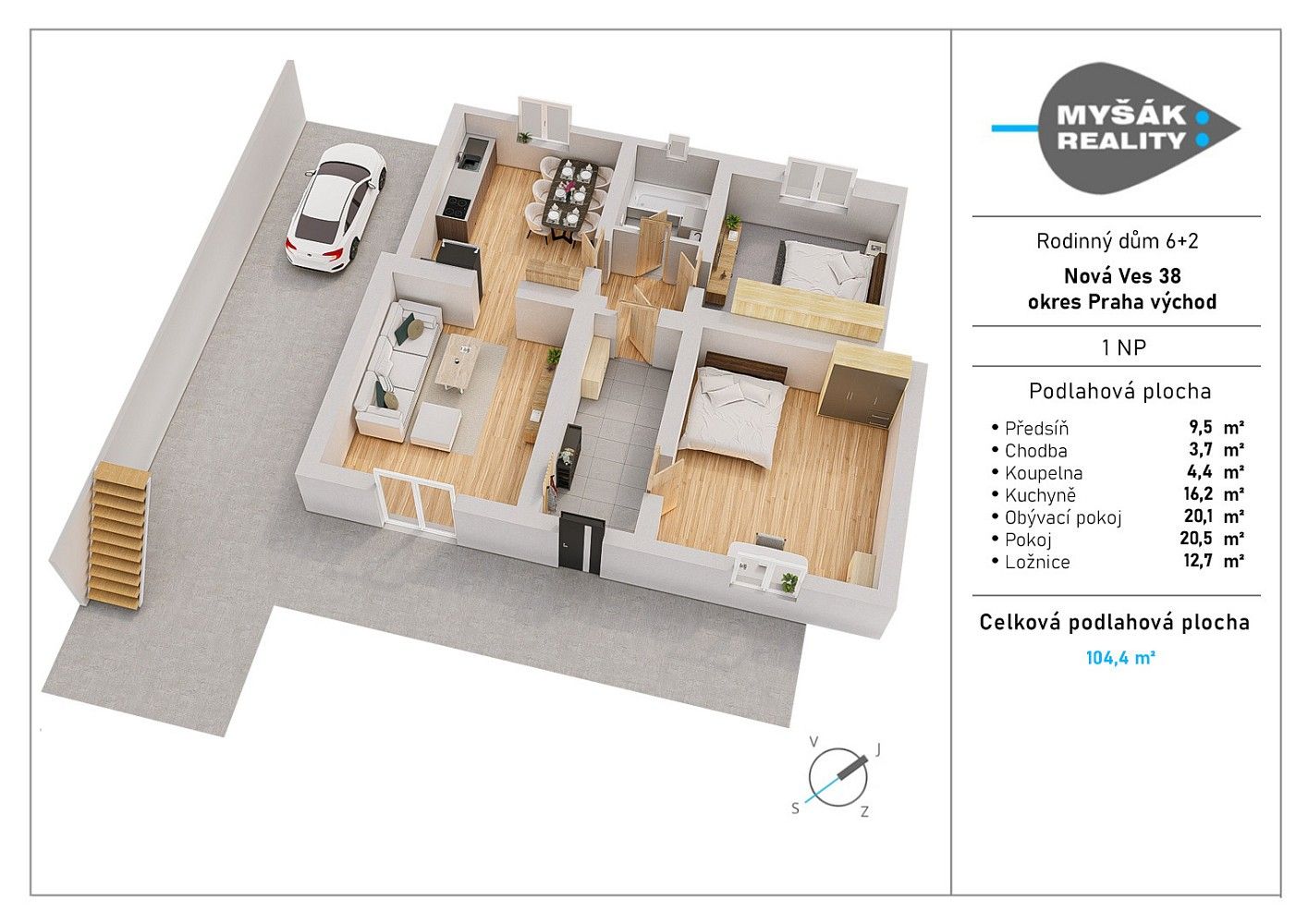 Rodinné domy, Nová Ves, okres Praha-východ, Středočeský kraj, 200 m² - 2