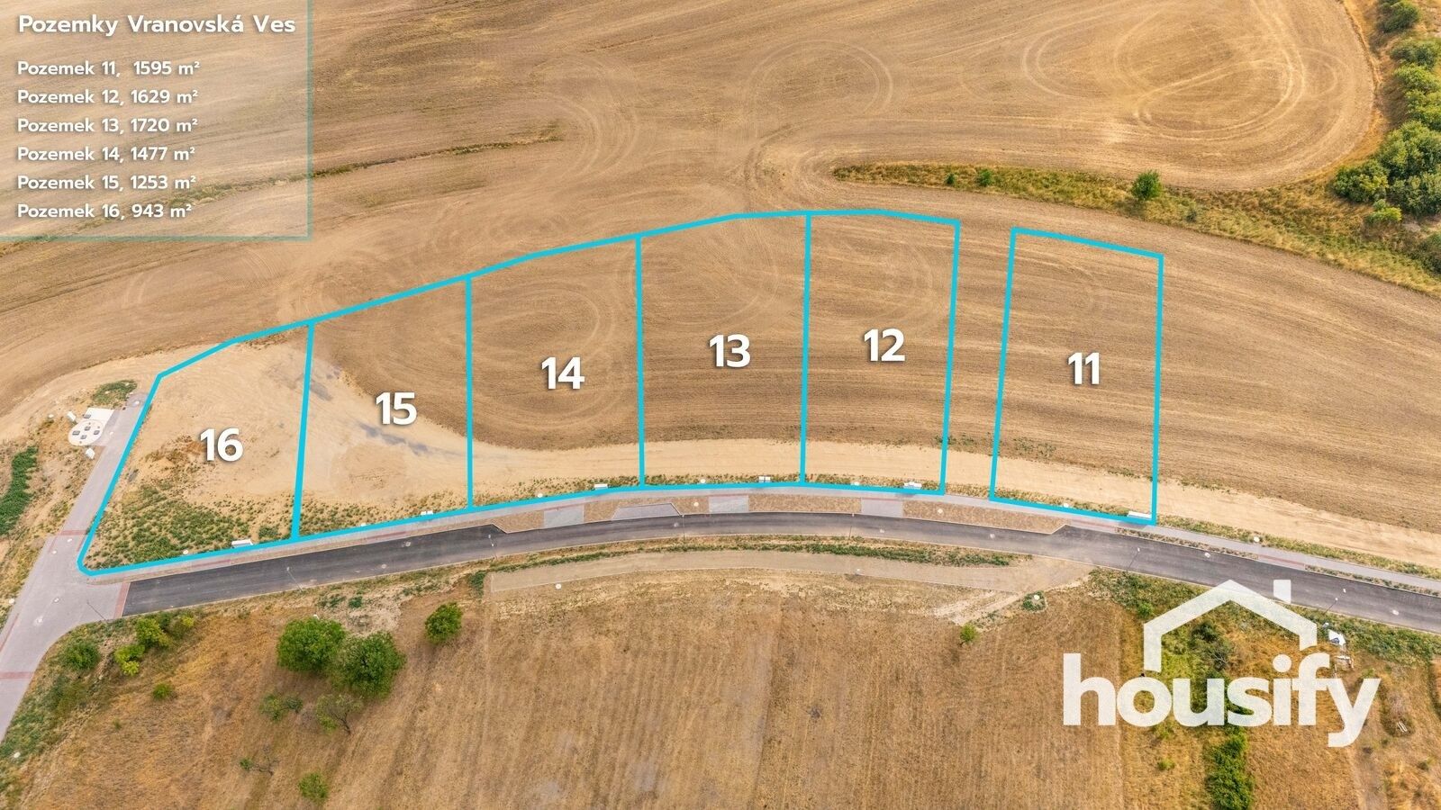 Pozemky pro bydlení, Vranovská Ves, 1 477 m² - 2
