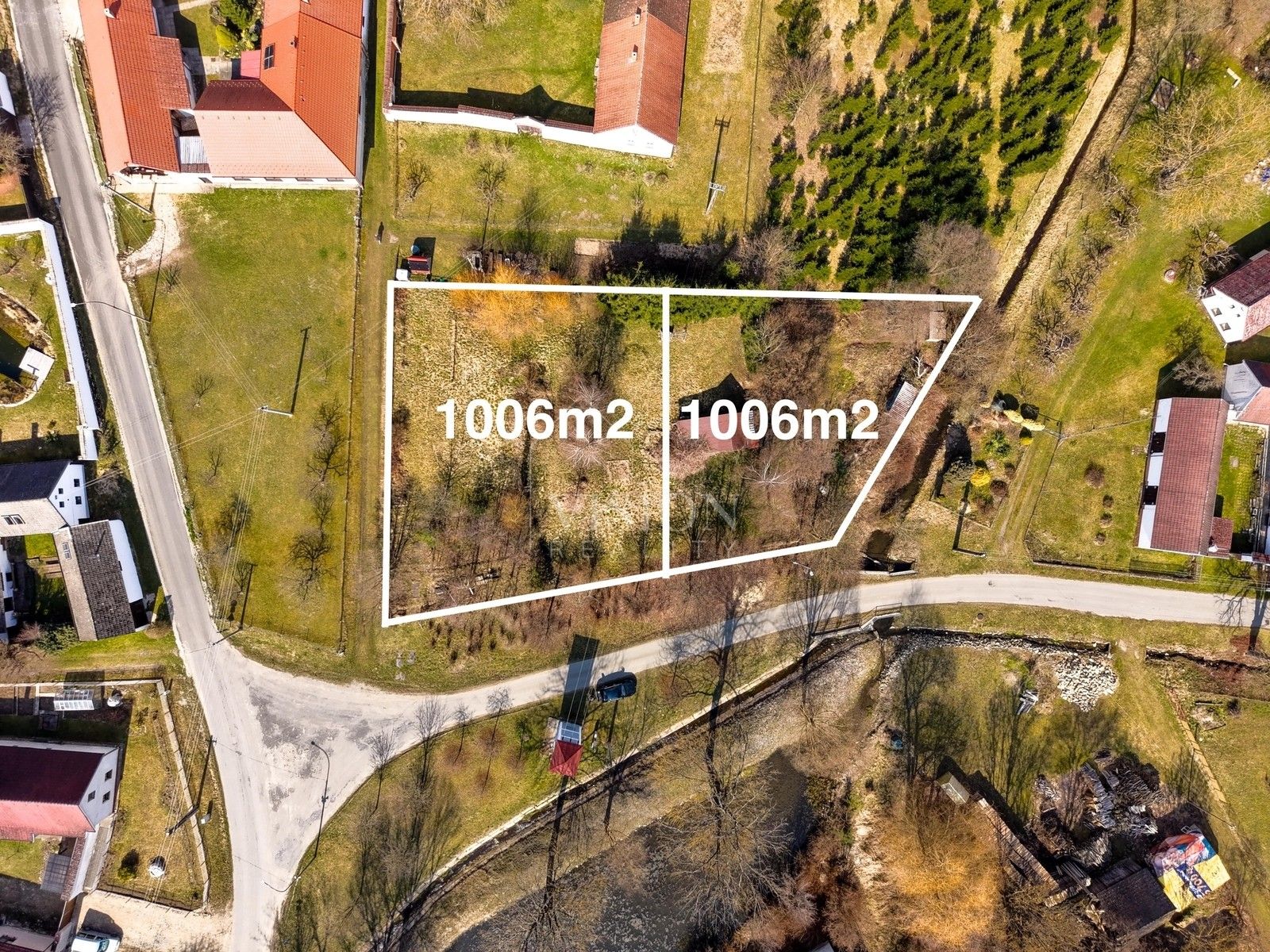 Pozemky pro bydlení, Vydří, 1 006 m² - 1