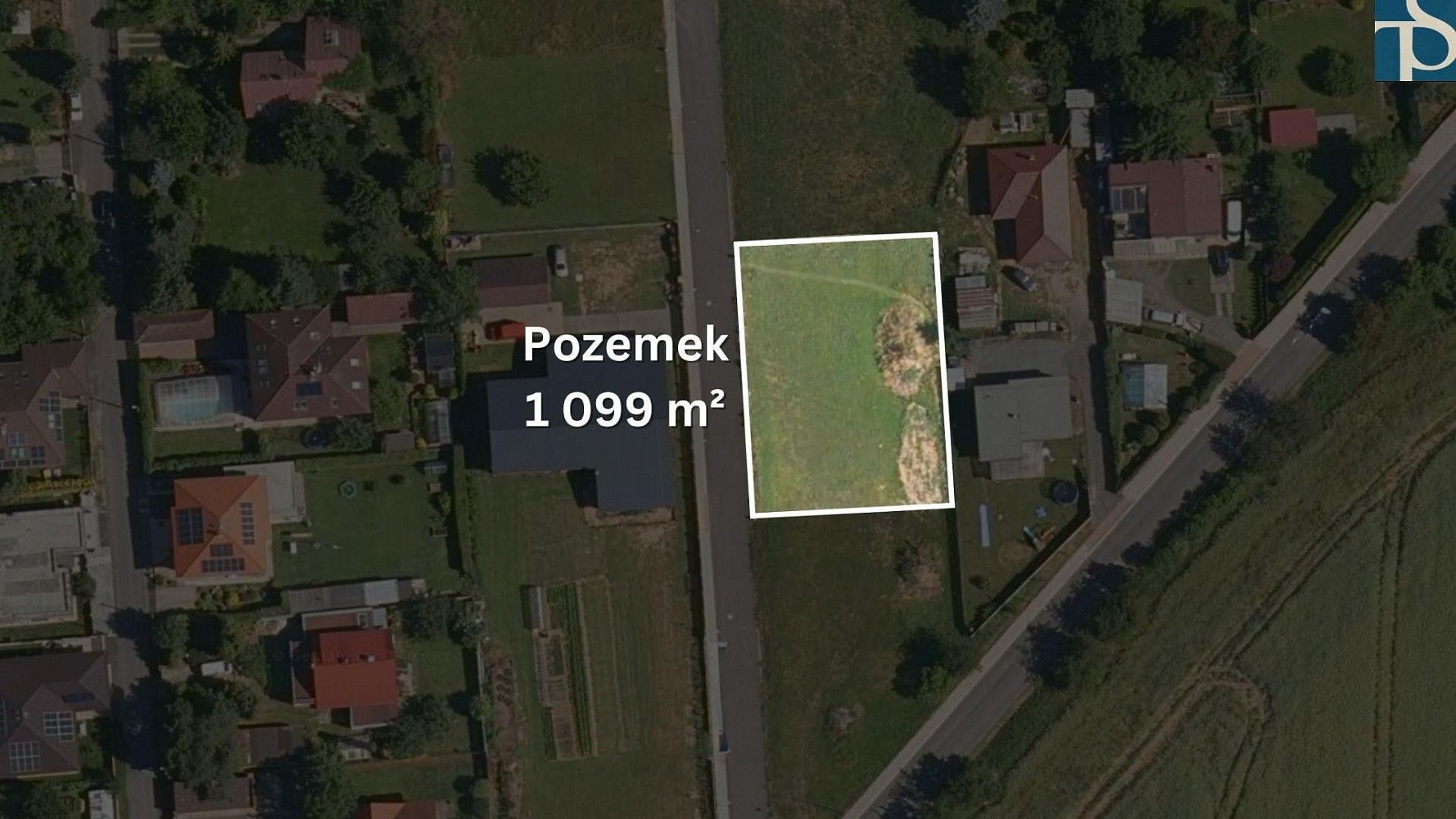 Pozemek pro bydlení, 1 099 m²