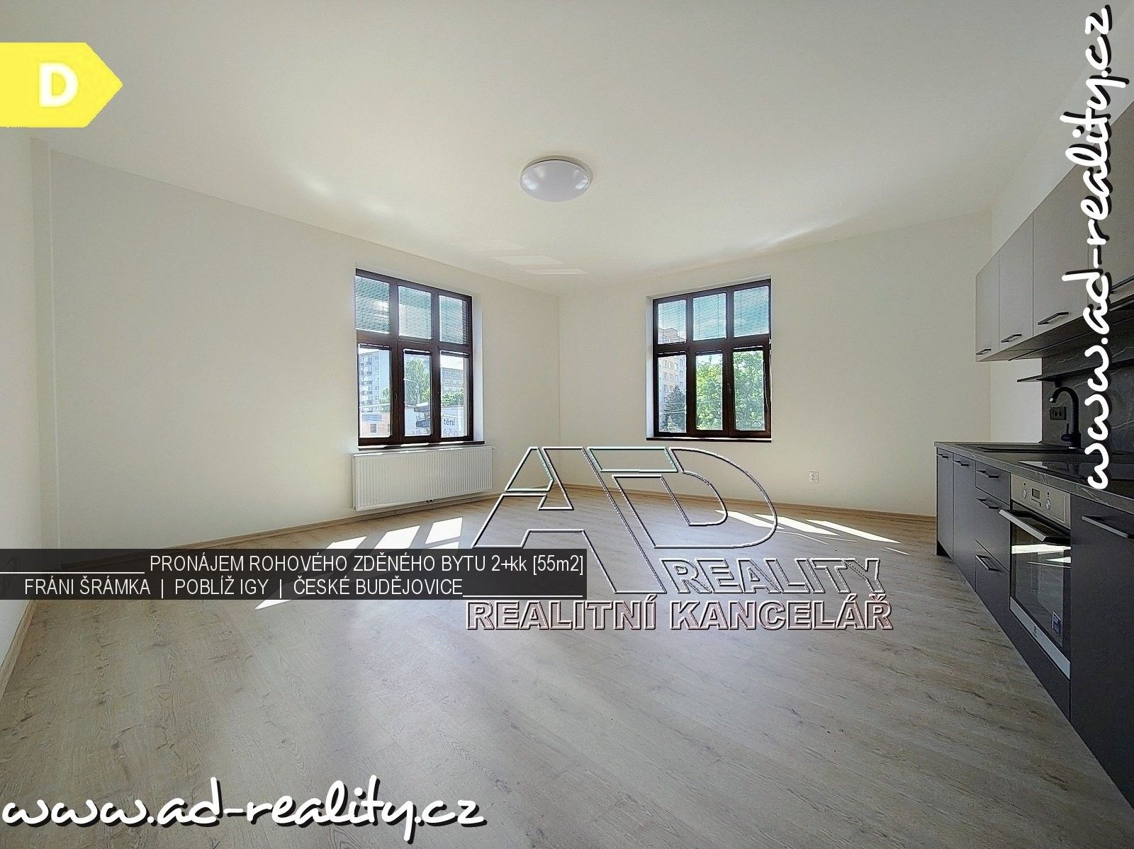 Pronájem byt 2+kk - Fráni Šrámka, České Budějovice, 53 m²