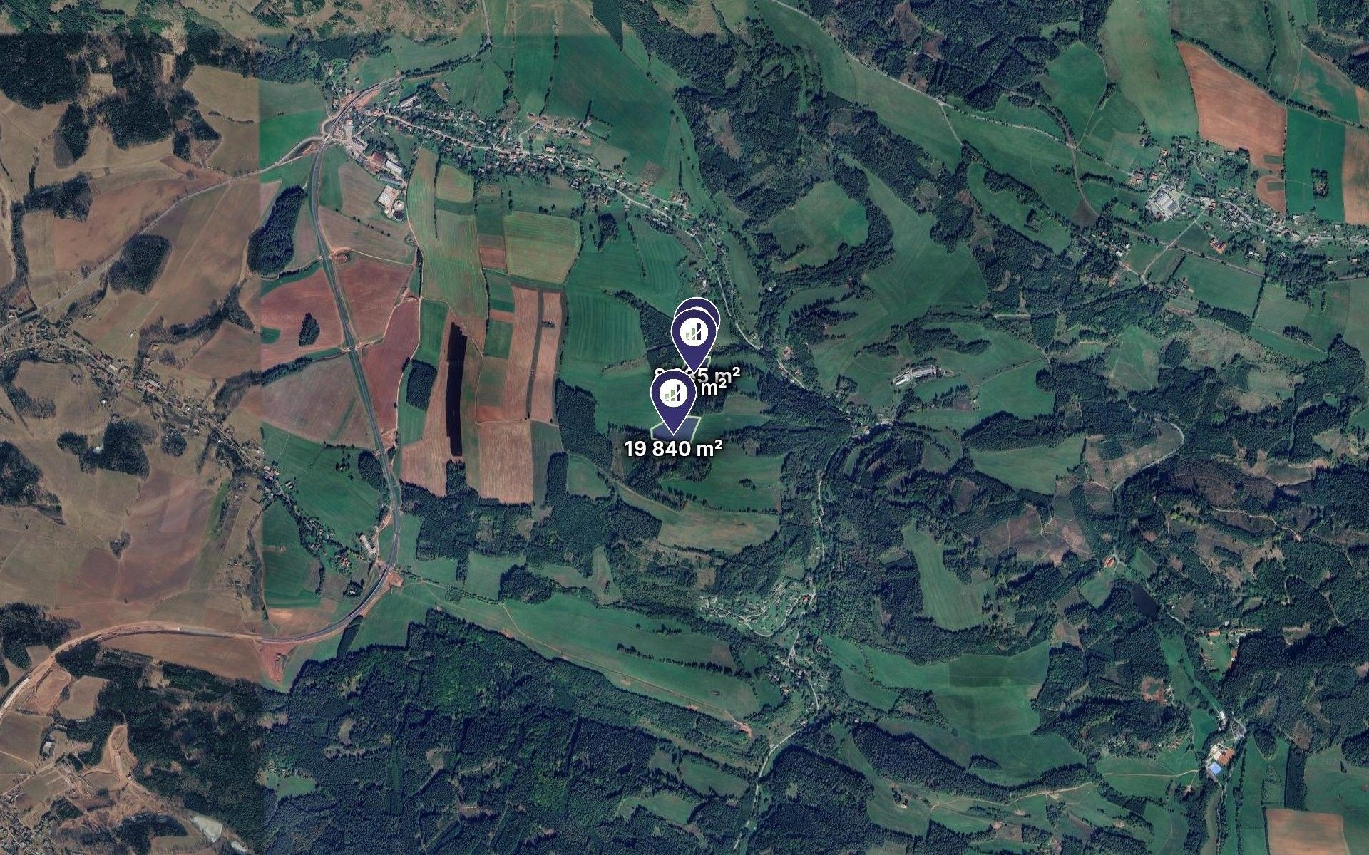 Zemědělské pozemky, Vidochov, 28 692 m² - 2