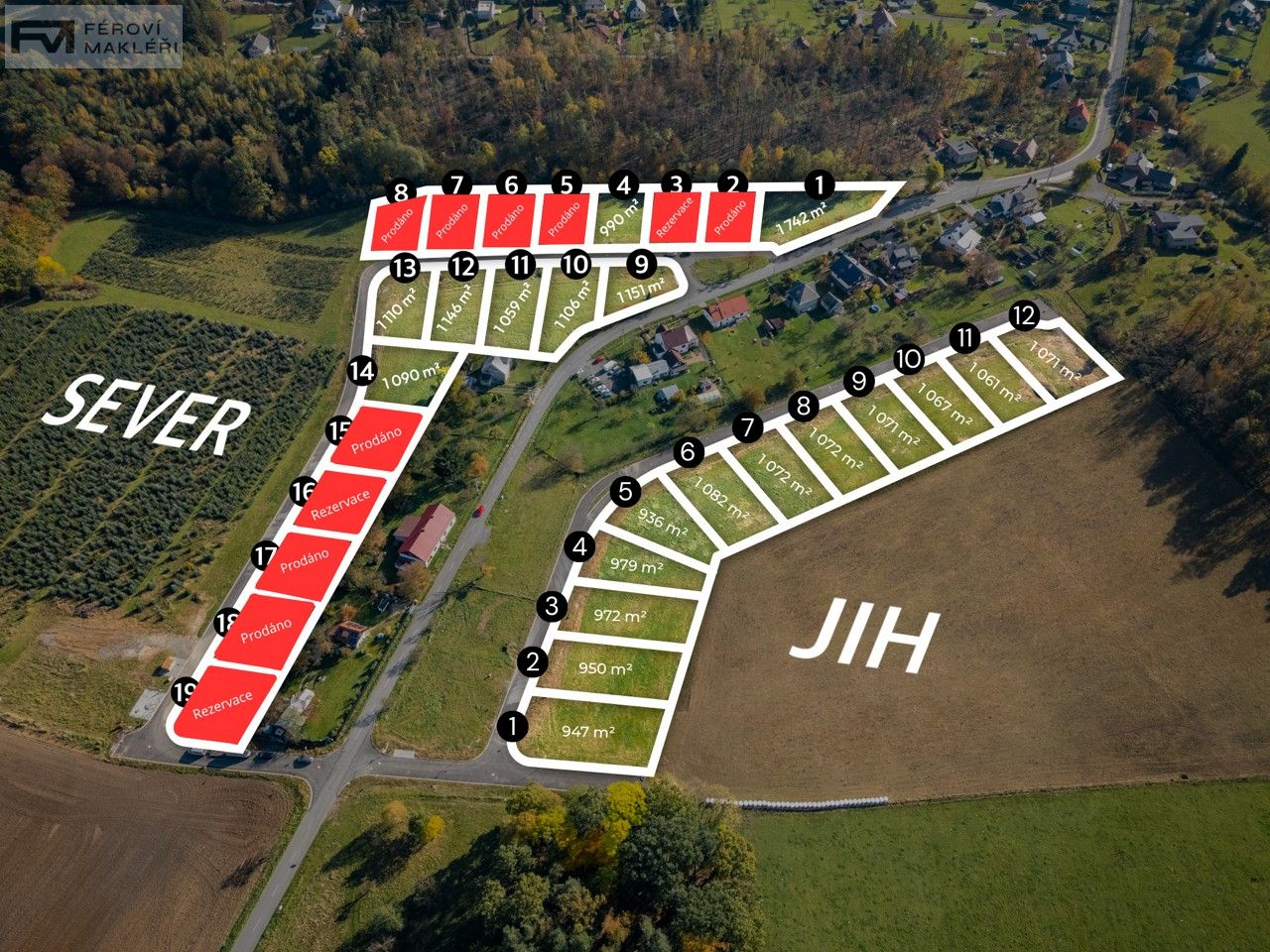 Pozemky pro bydlení, Frýdek-Místek, 1 742 m² - 1