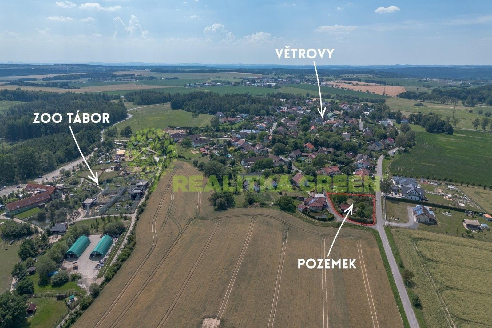 Pozemky pro bydlení, Větrovy, Tábor, 1 257 m² - 2