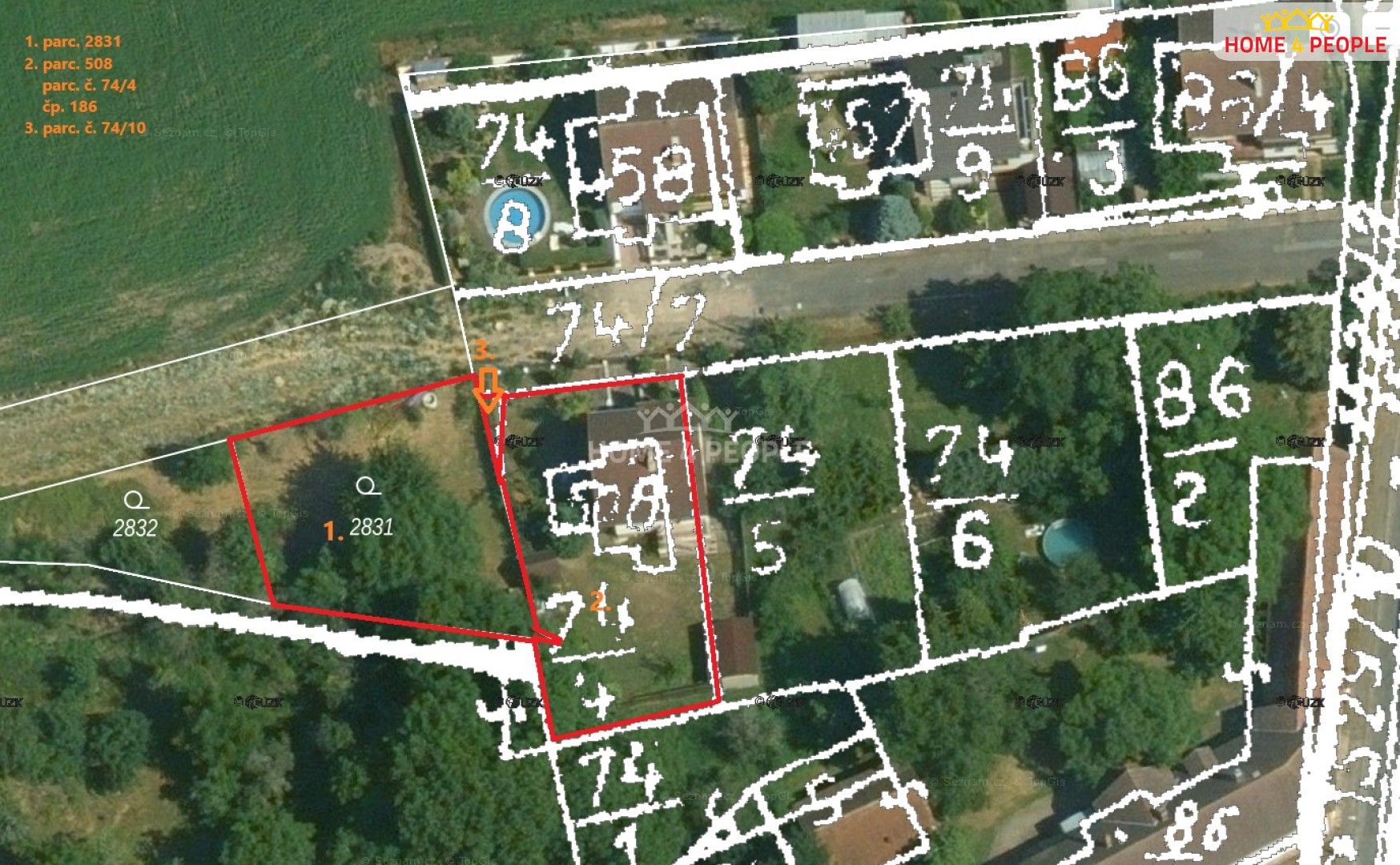 Prodej pozemek pro bydlení - Potěhy, 497 m² - 5
