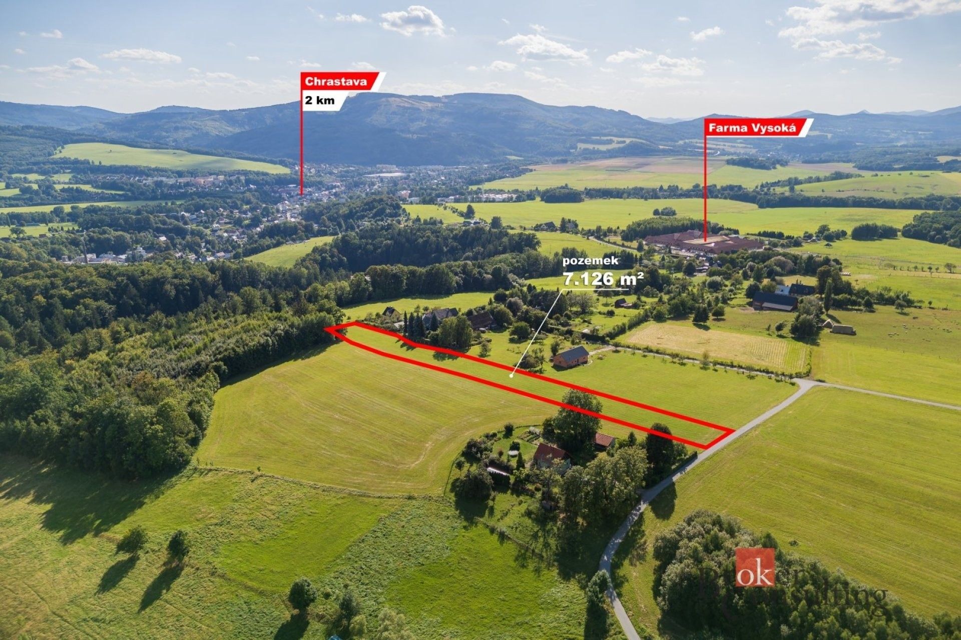Louka · 7 126 m² · Frýdlantská, Chrastava - 3