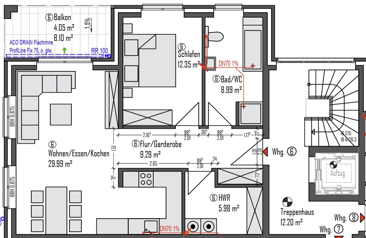 2+1, Haarenfeld62 Oldenburg Oldenburg (Oldb) Niedersachsen 26129, 71 m² - 1