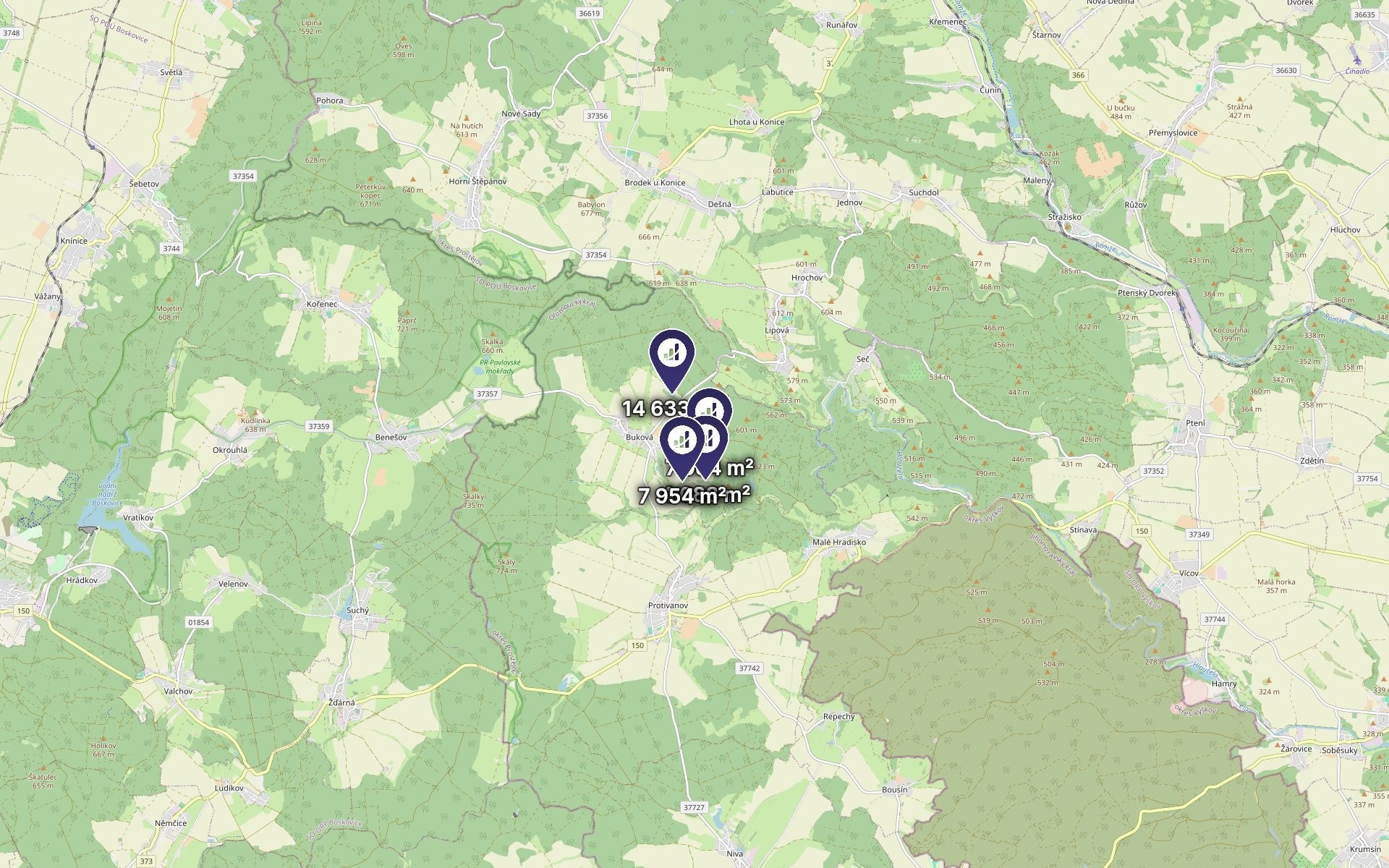 Zemědělský pozemek · 34 659 m² · Buková - 4