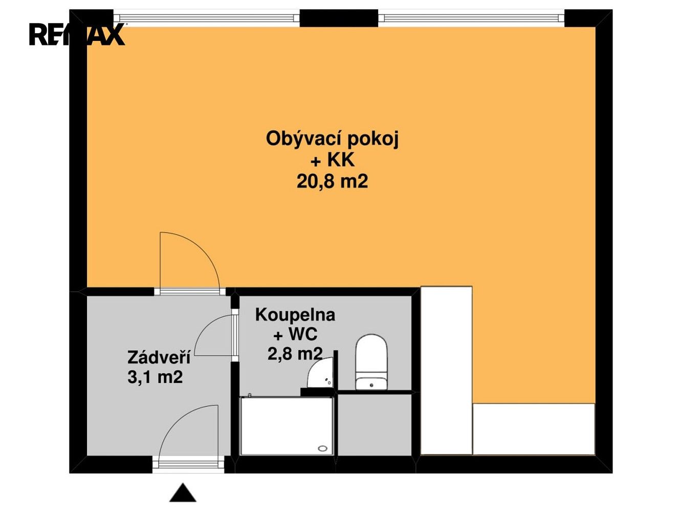 1+kk, Bělocerkevská, Praha 10 - Vršovice, 27 m² - 2
