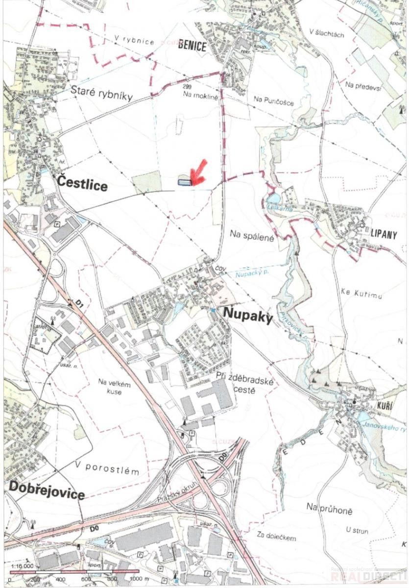 Zemědělské pozemky, Říčanská, Čestlice, 480 m²