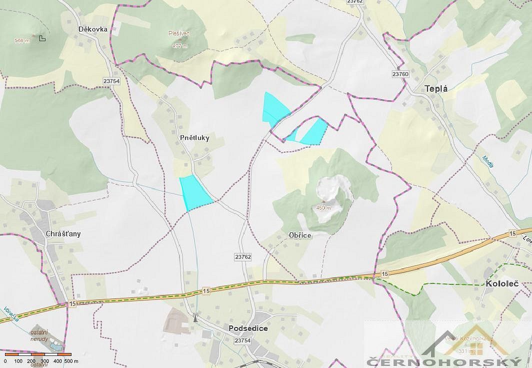 Zemědělské pozemky, Podsedice - Pnětluky, okres Litoměřice - 1