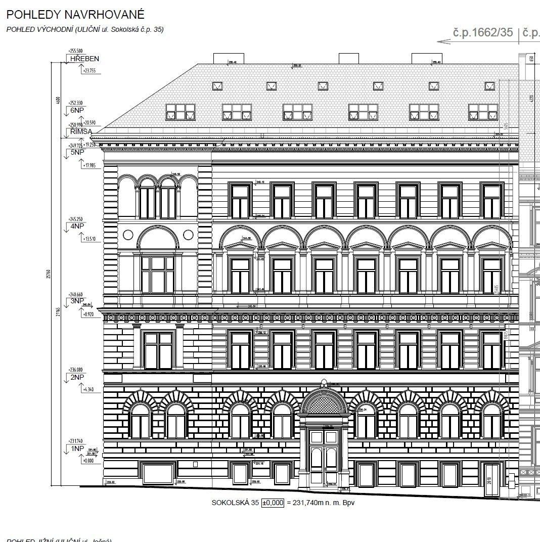Obchodní prostory · 272 m² · Sokolská, Praha - Nové Město - 4