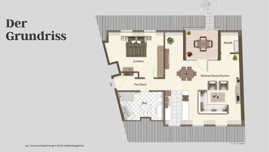 2+kk, Schützenstraße 4, , Bádensko-Württembersko, 102 m² - 1