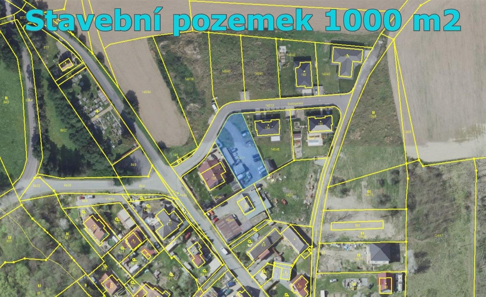 Pozemky pro bydlení, Svatojanská, Olešky, Radějovice, 1 000 m²