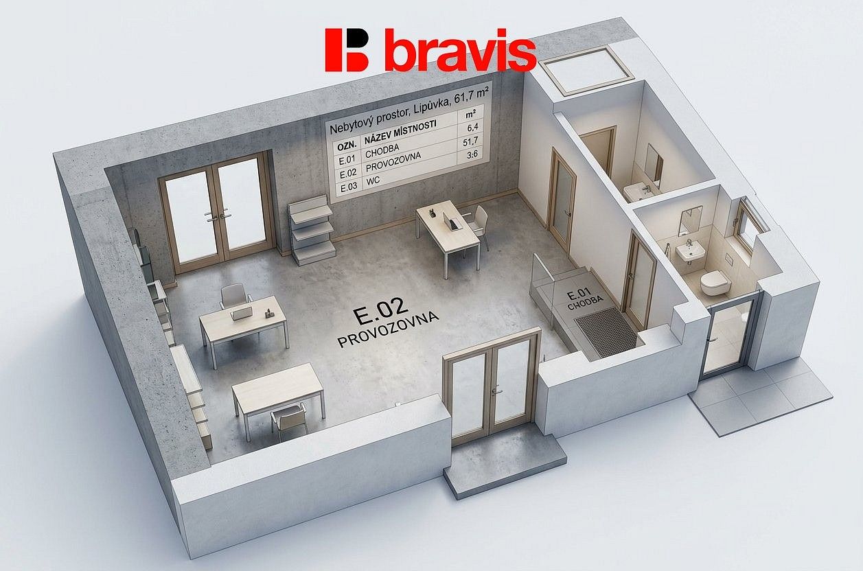Obchodní prostory · 61 m² · Lipůvka, okres Blansko, Jihomoravský kraj - 4