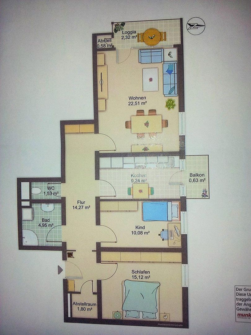 3+1, , Bavorsko, 83 m² - 2