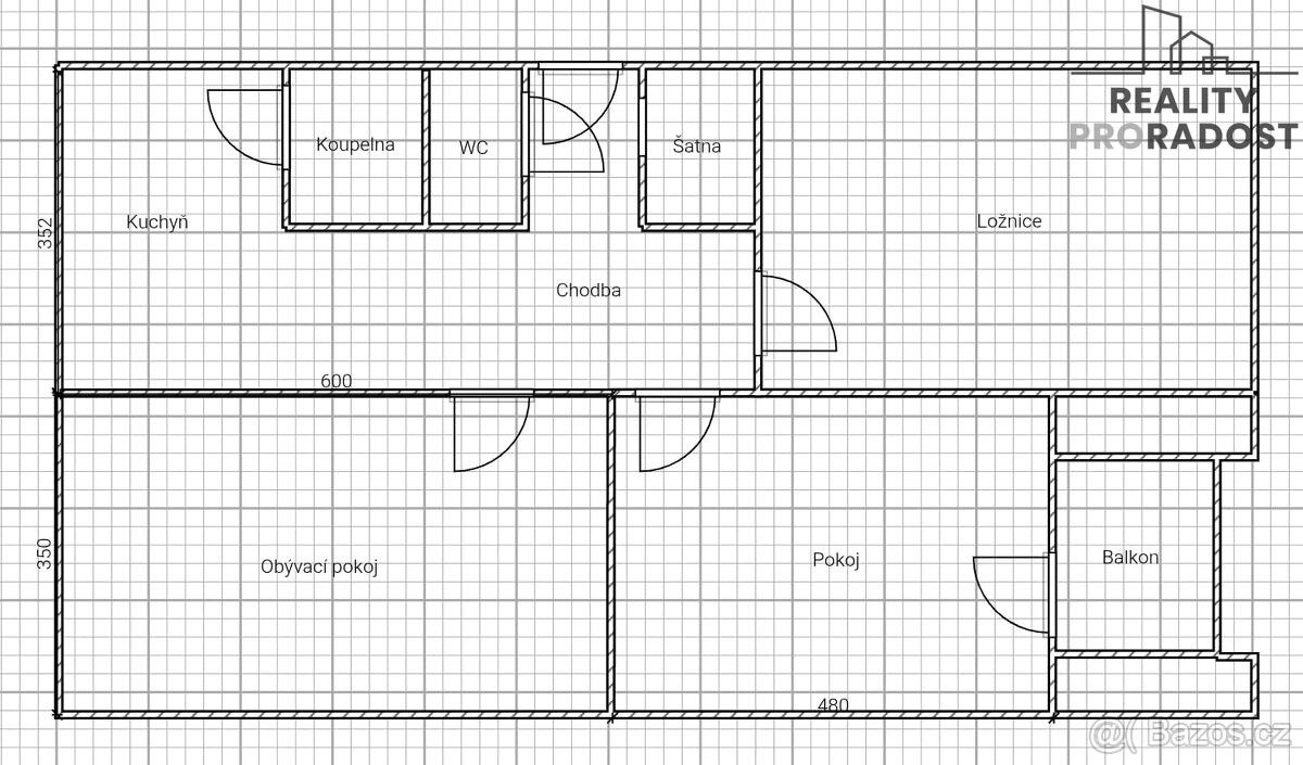 Prodej byt - Chomutov, 430 04