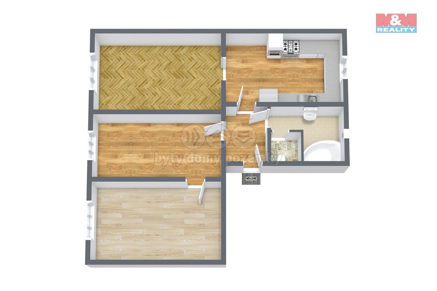 Byt 3+1 · 92 m² · Šmeralova, Karlovy Vary - 3