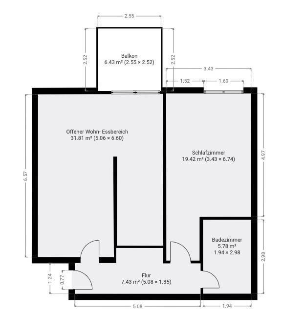 2+1, Oberurseler Weg 3 Frankfurt Niederursel Hessen 60439, 68 m² - 1