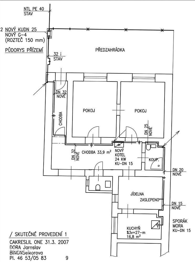 3+1, Brno - Židenice, okres Brno-město, Jihomoravský kraj, 85 m² - 2