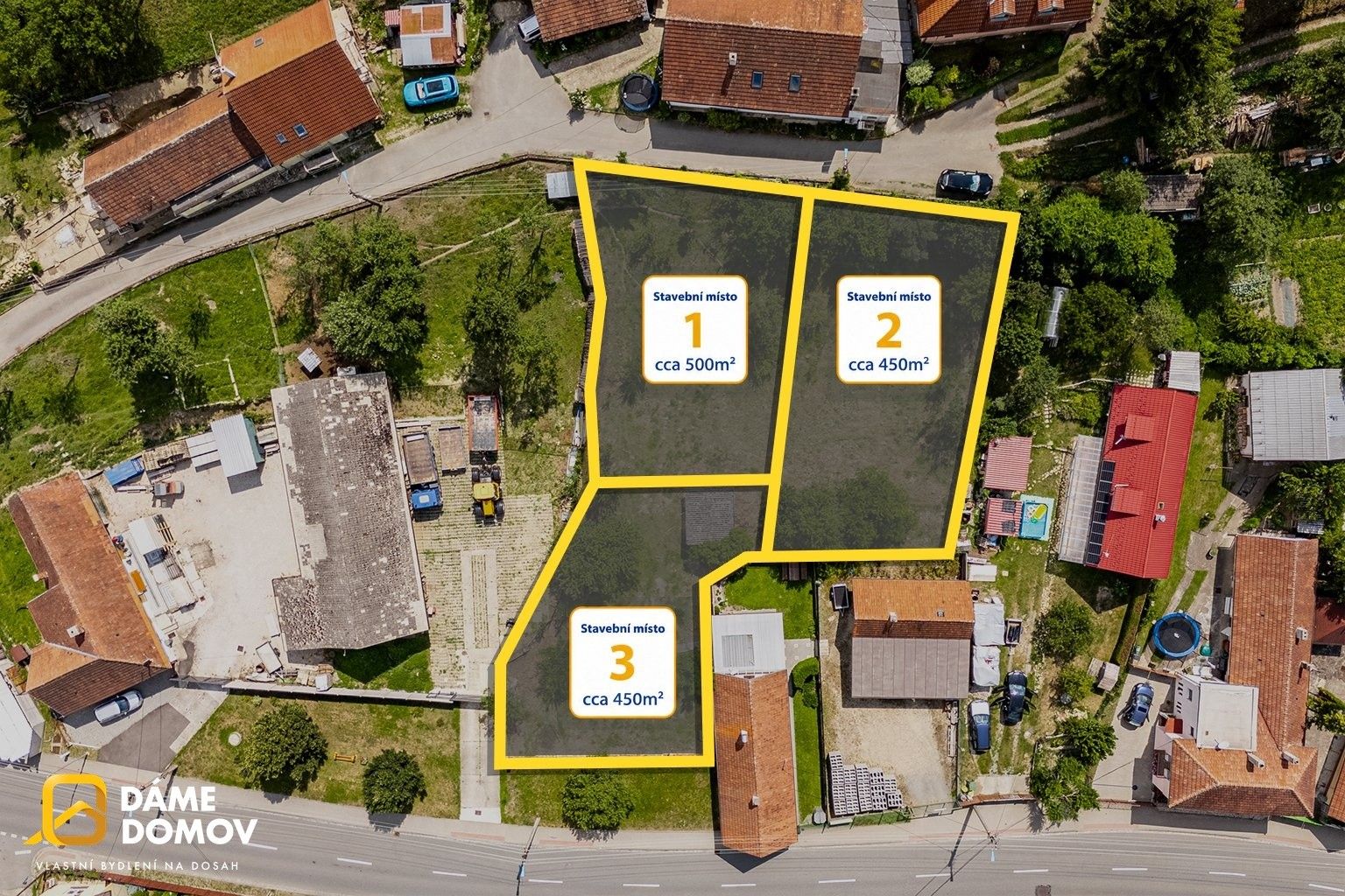 Pozemky pro bydlení, Jestřabí, 1 376 m² - 2