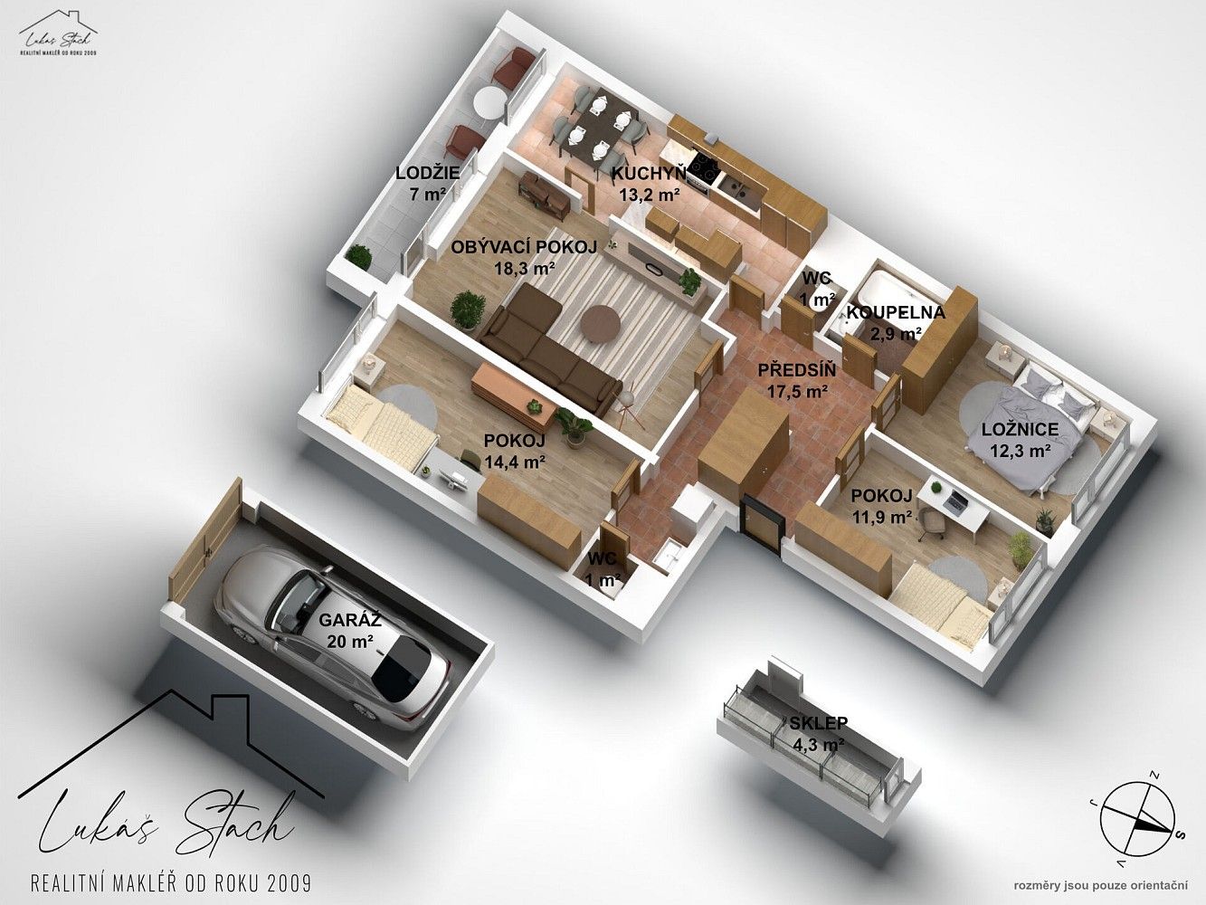 Prodej byt 4+1 - Chalabalova, Praha 5 - Stodůlky, 97 m² - 5