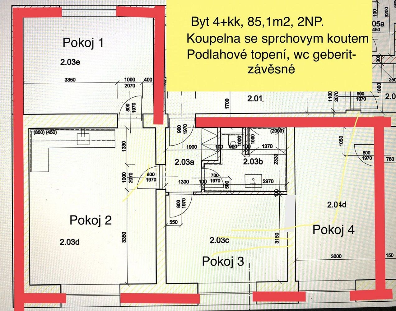 Pronájem byt 4+kk - Olomouc - Neředín, Olomoucký kraj, 85 m² - 2