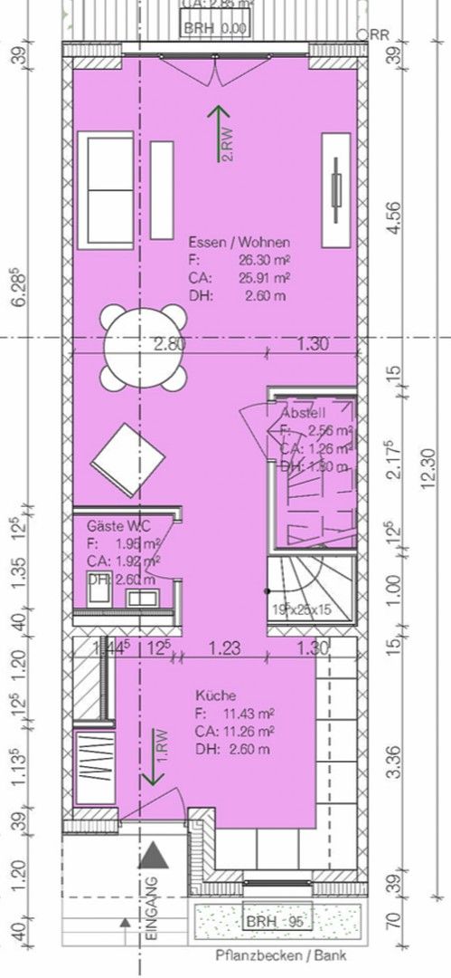 Rodinné domy, Kuehnbachring 61h Hamburg Jenfeld Hamburg 22045, 122 m² - 1