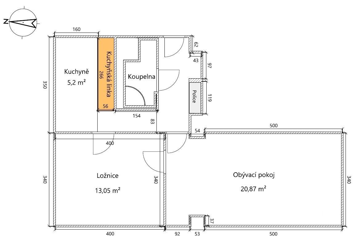 Byt 2+1 · 52 m² · Zdeňka Štěpánka 2748, Most - 4