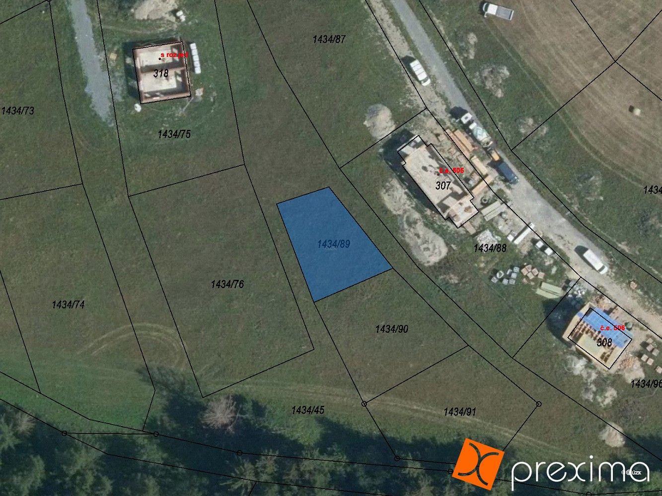 Pozemek pro bydlení, 314 m²
