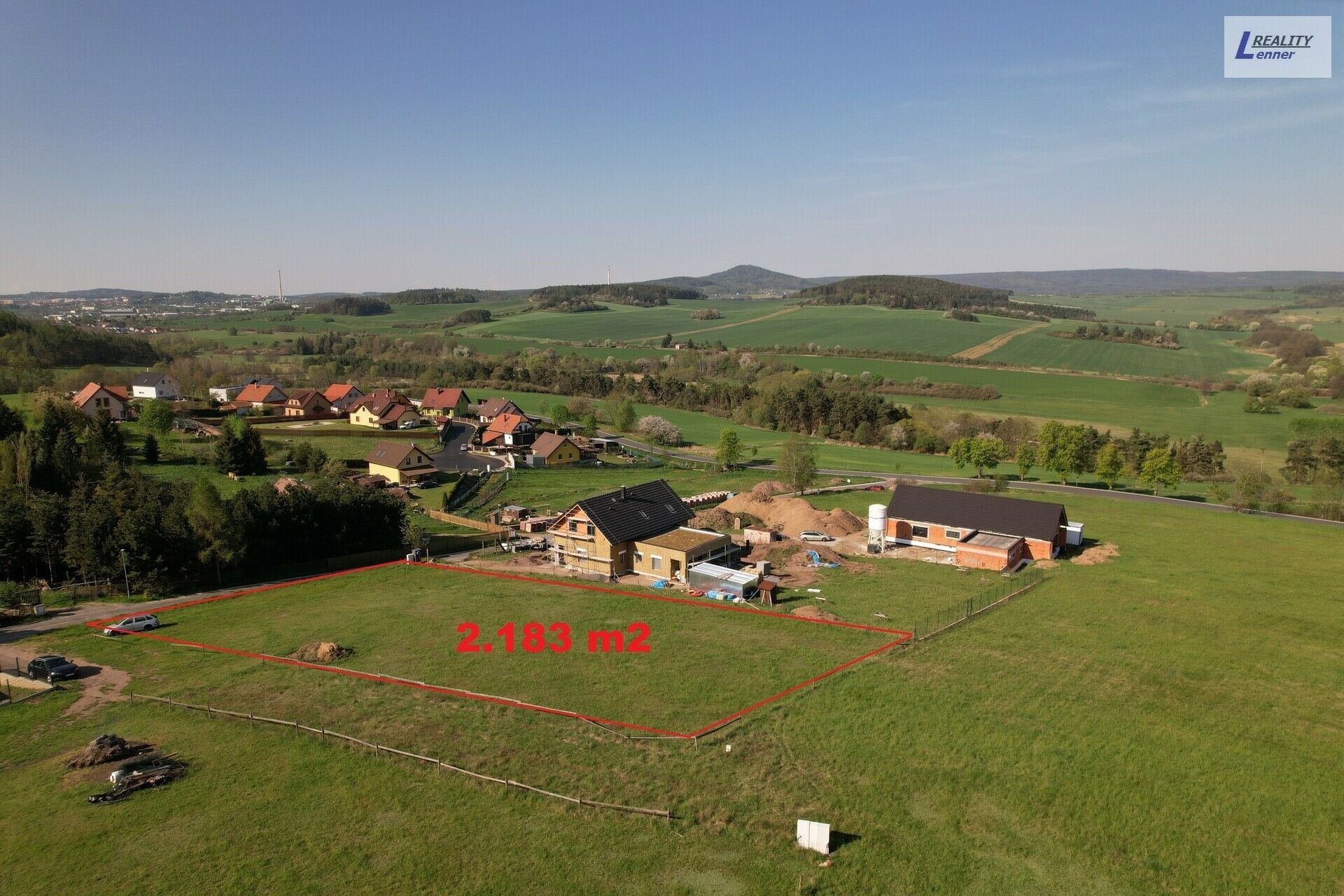 Pozemky pro bydlení, Hluboš Kardavec, 2 183 m² - 2