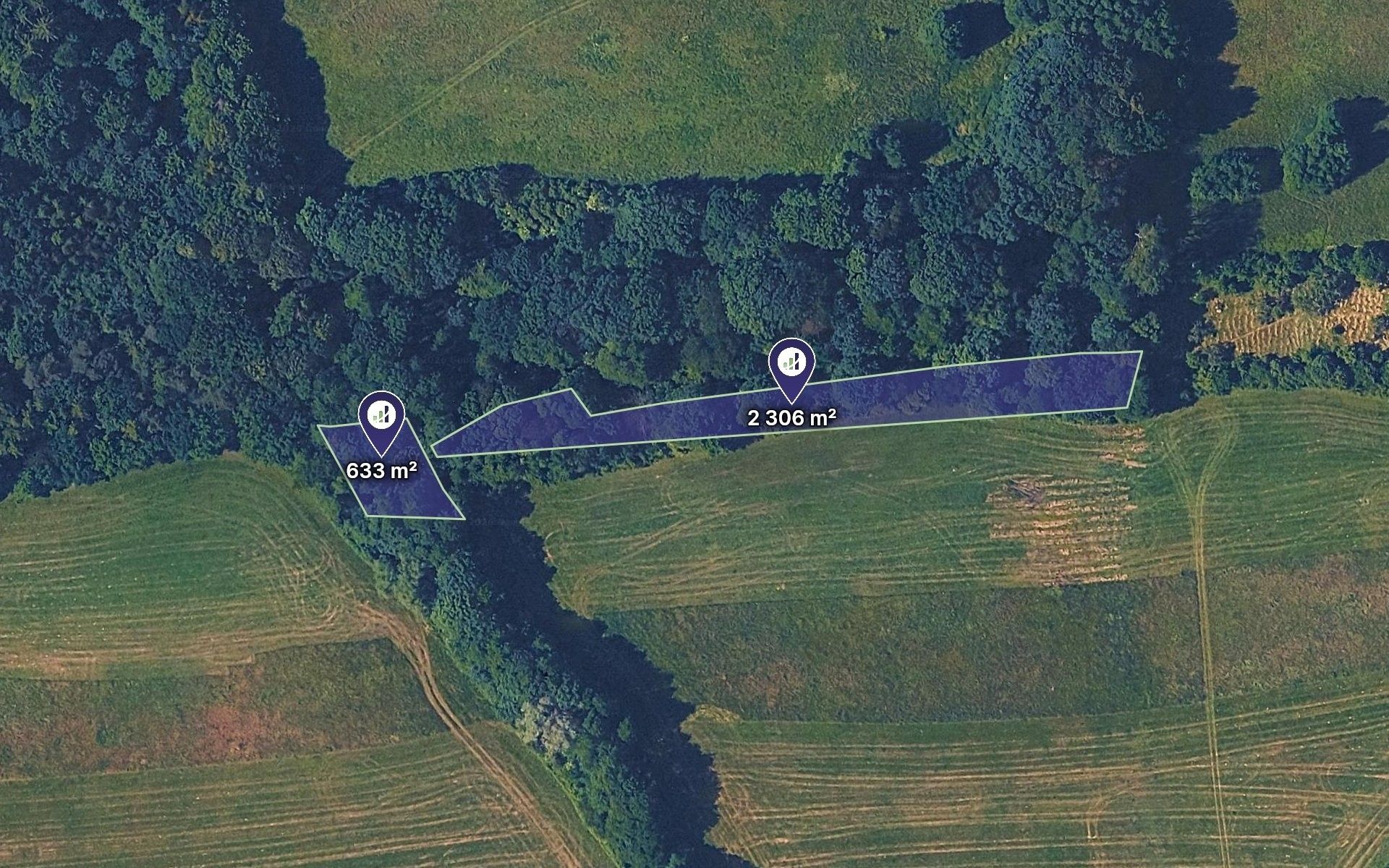 Louky, Lešná, 1 470 m² - 1