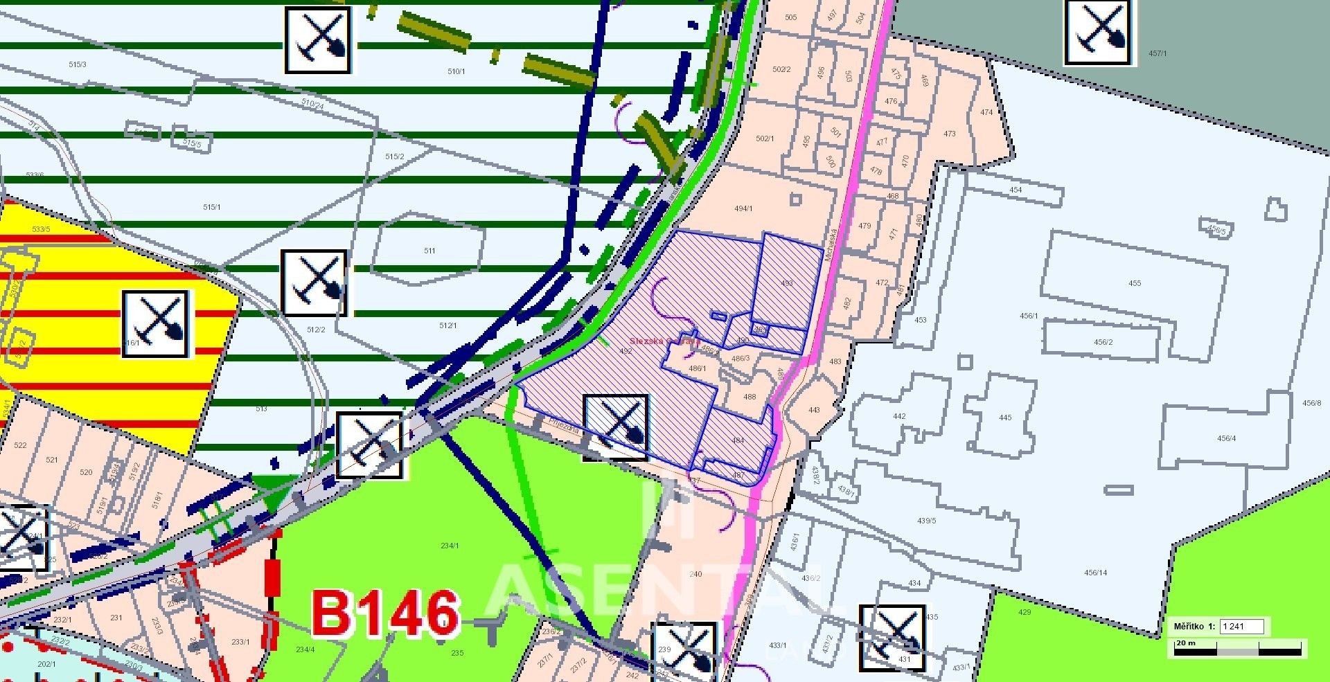 Prodej pozemek pro bydlení - Michalská  , Ostrava