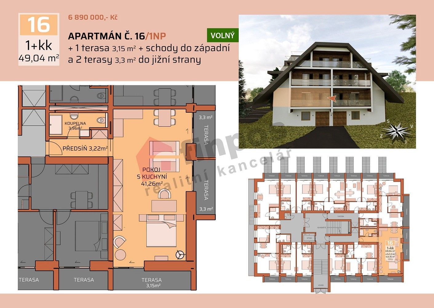 Ubytovací zařízení, 49 m²