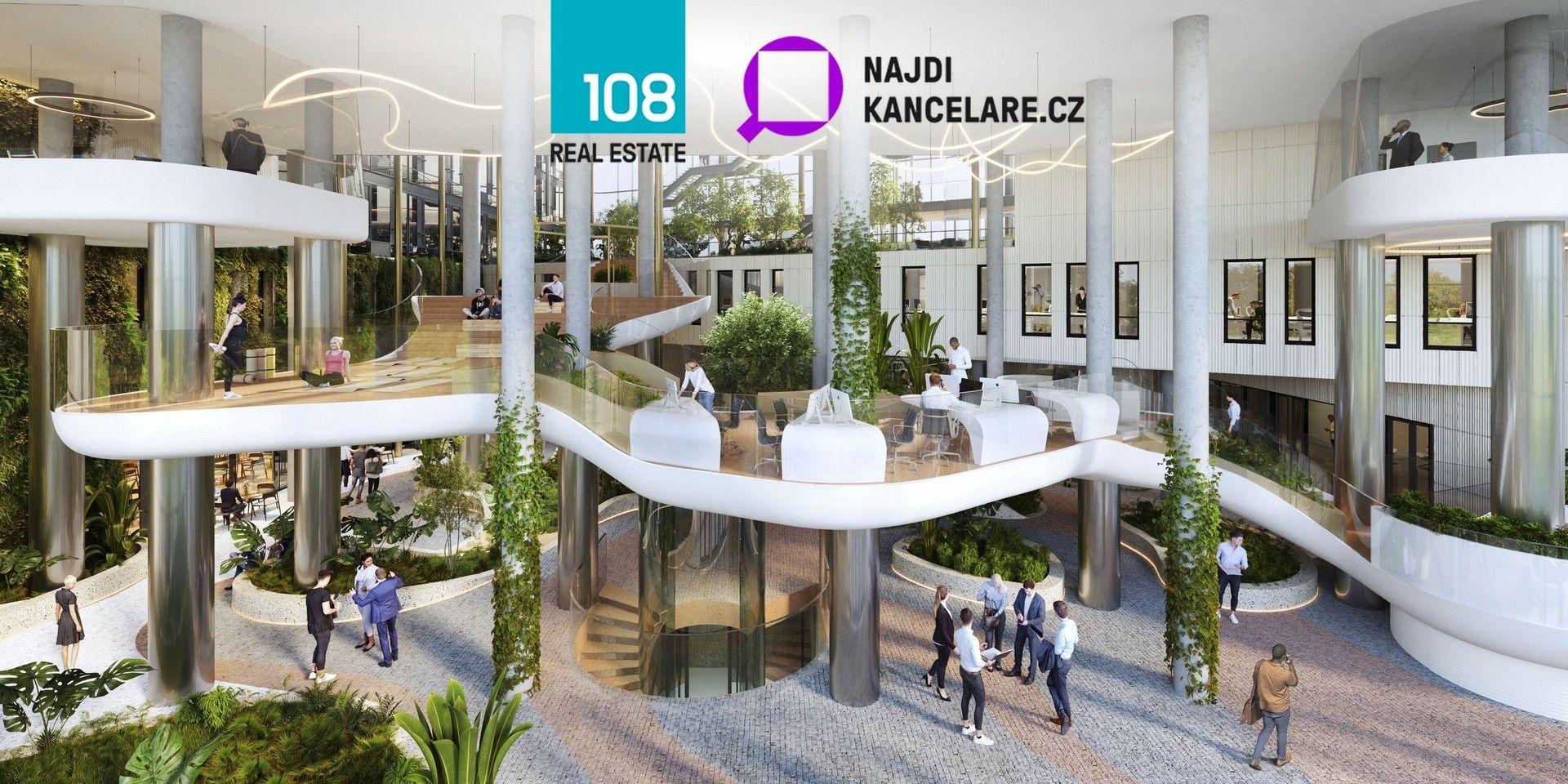 Pronájem kancelář - Karolinská, Praha, 537 m²