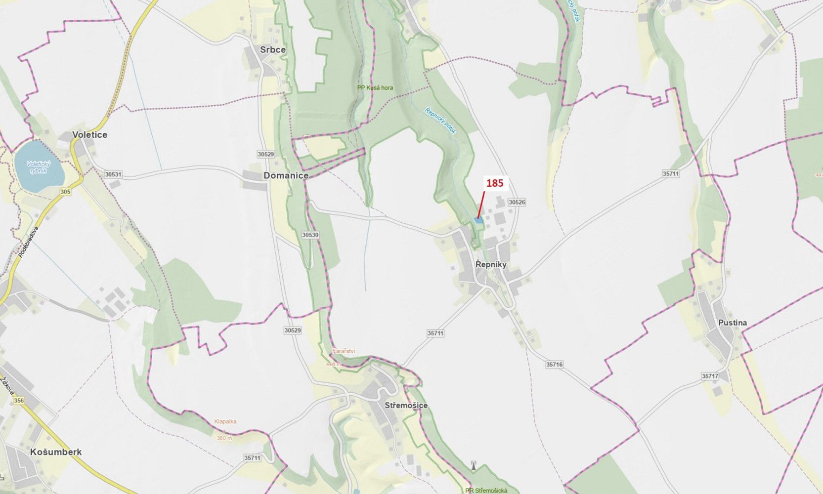 Les, 2 374 m²