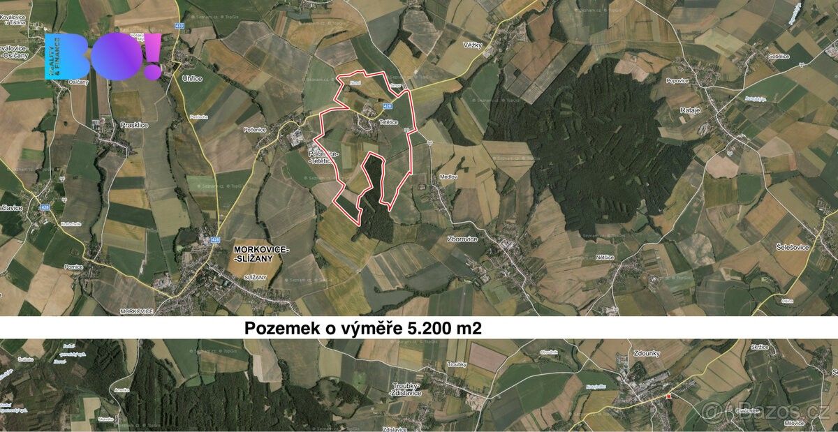 Zemědělské pozemky, Morkovice-Slížany, 768 33, 5 200 m²