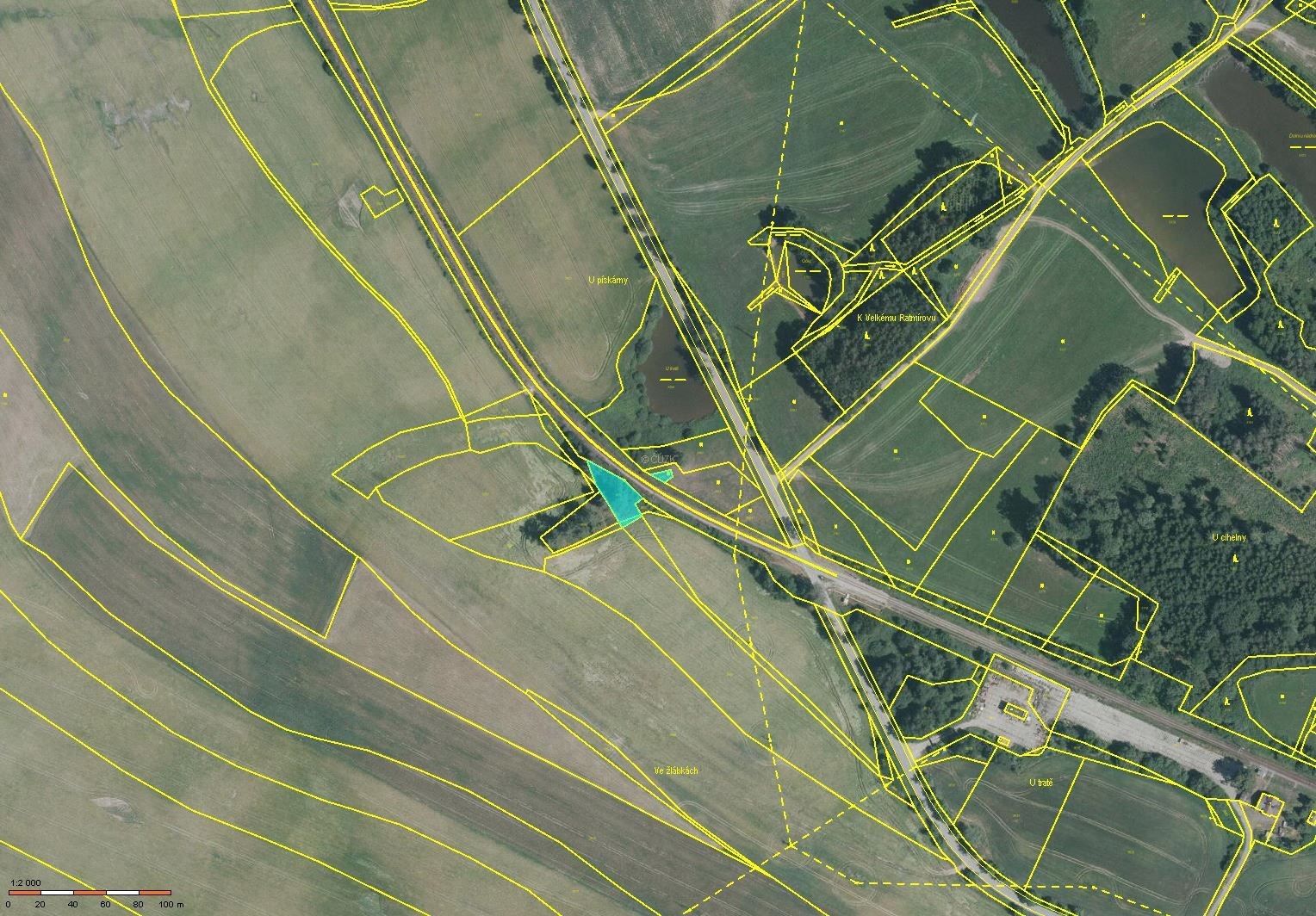 Louky, Děbolín, Jindřichův Hradec, 54 908 m² - 2