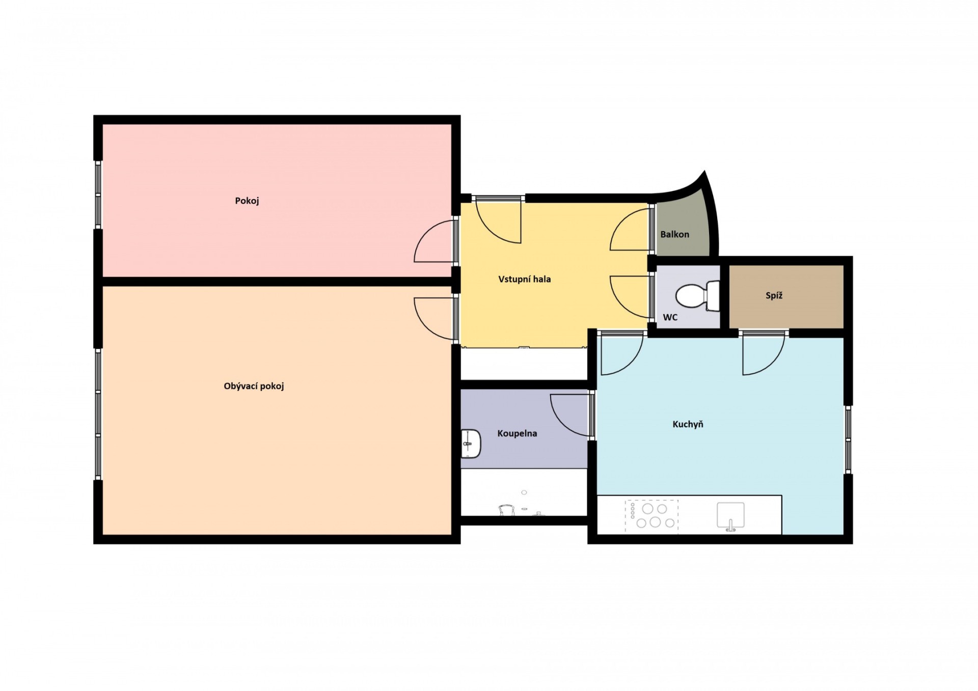 Byt 2+1 · 59 m² · 8. listopadu, Praha - 4