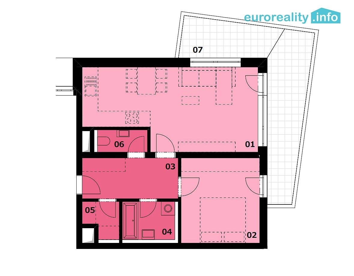 Byt 2+kk · 60 m² · Karlovy Vary - Rybáře, Karlovarský kraj - 4