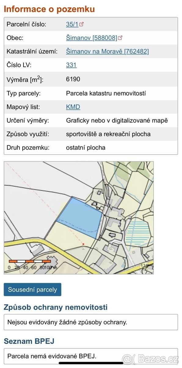 Pozemky pro bydlení, Větrný Jeníkov, 588 42 - 1
