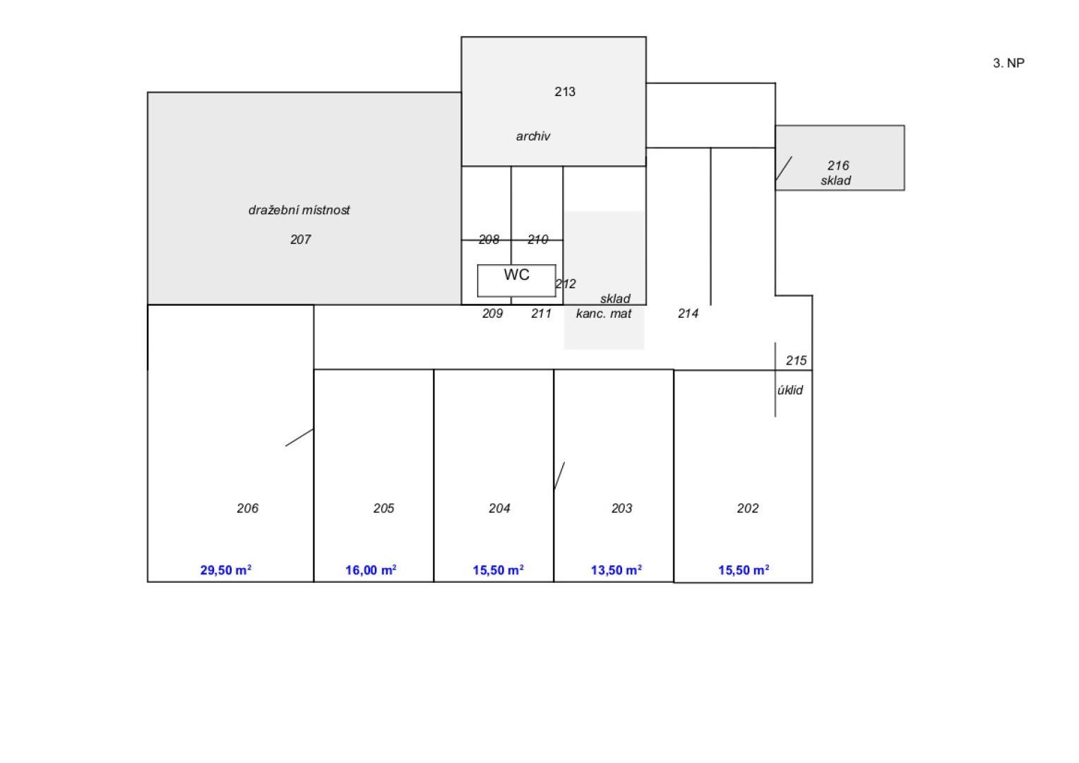 Pronájem kancelář - Klostermannova 629, Sušice II, 671 m² - 5