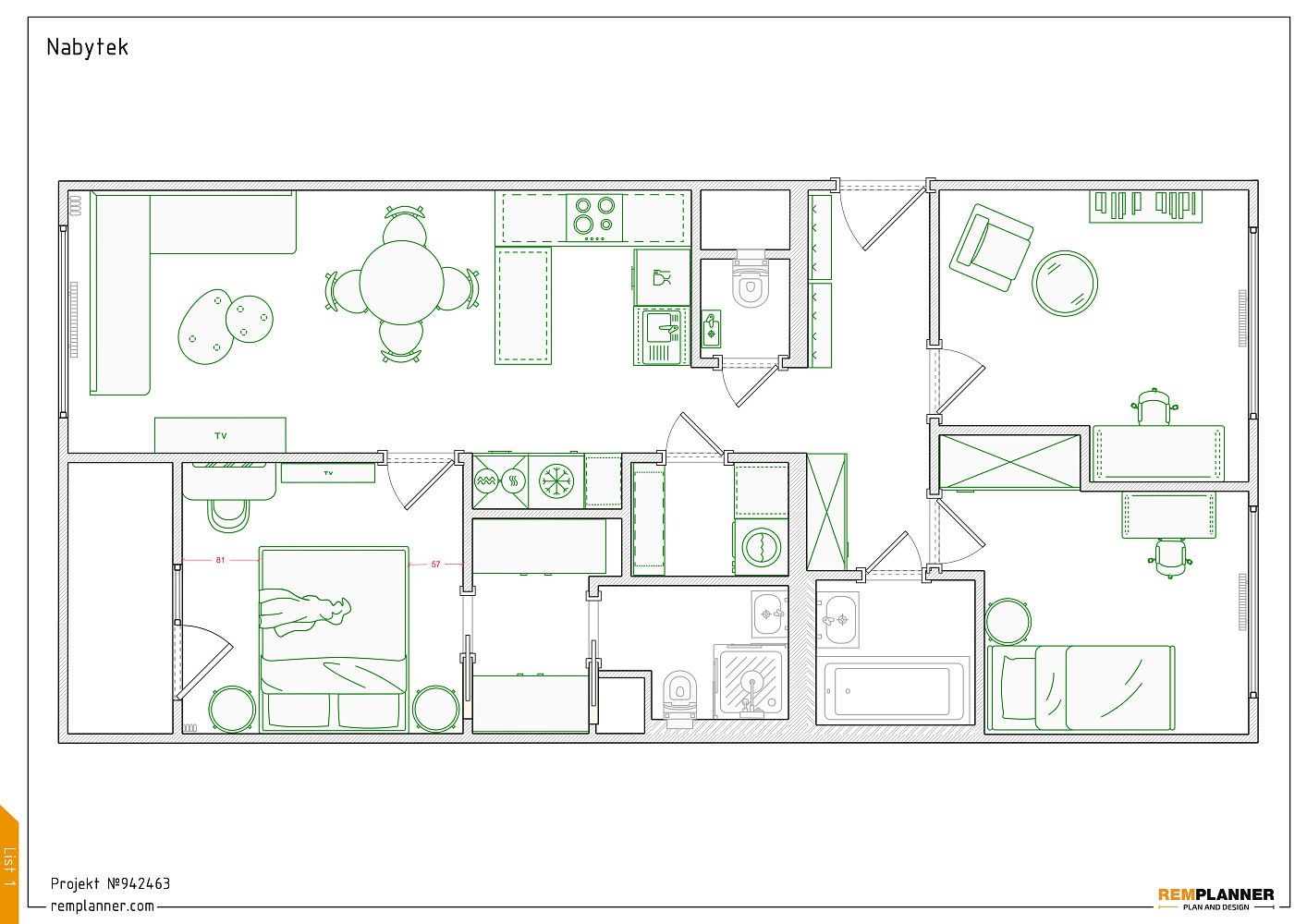 Byt 4+kk · 65 m² · Praha - Chodov, okres Praha 11, Hlavní město Praha - 3