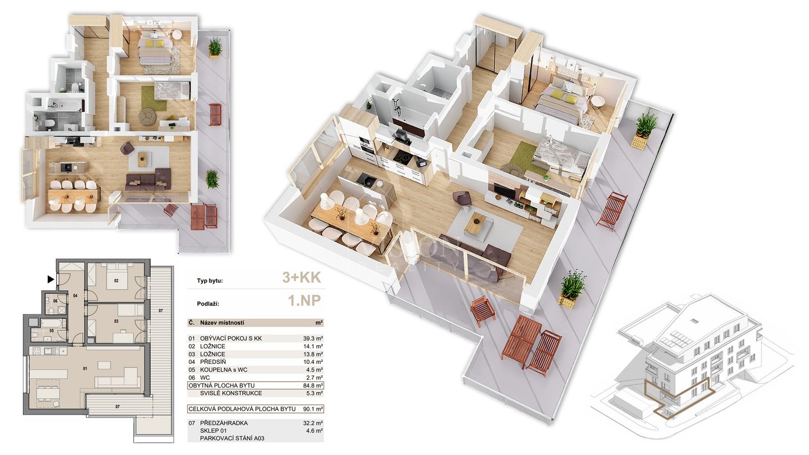 Prodej byt 3+kk - Příbram, 85 m²