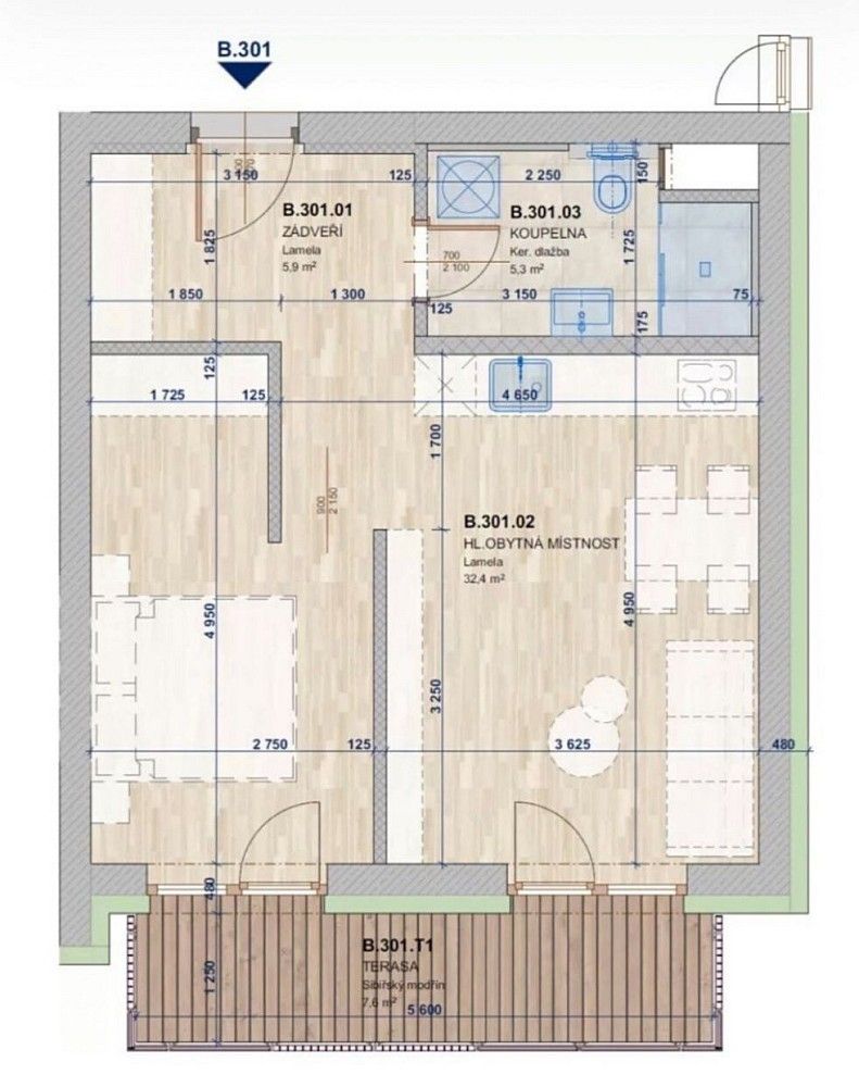 Pronájem byt 2+kk - Ždánice, okres Hodonín, Jihomoravský kraj, 45 m² - 5