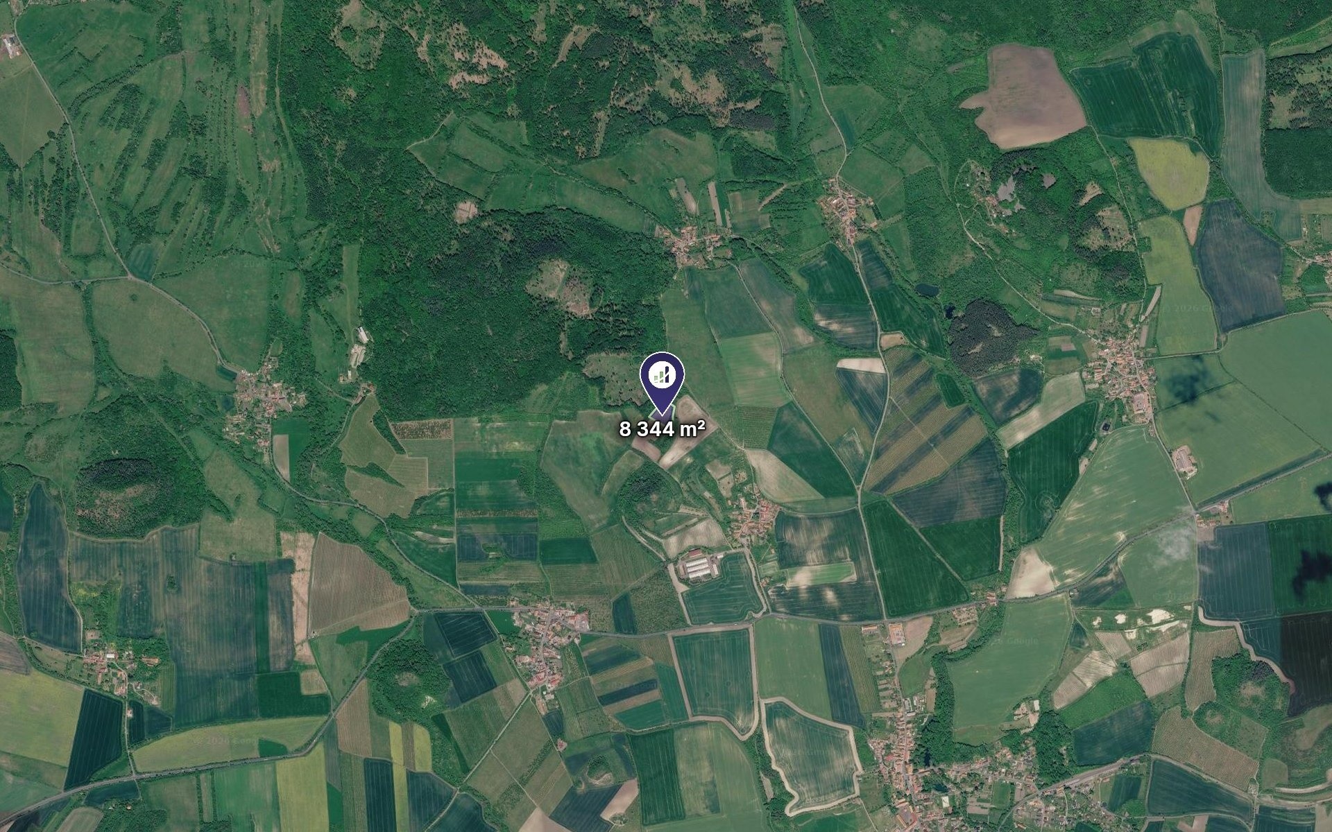 Louky, Třebívlice, 3 477 m² - 2